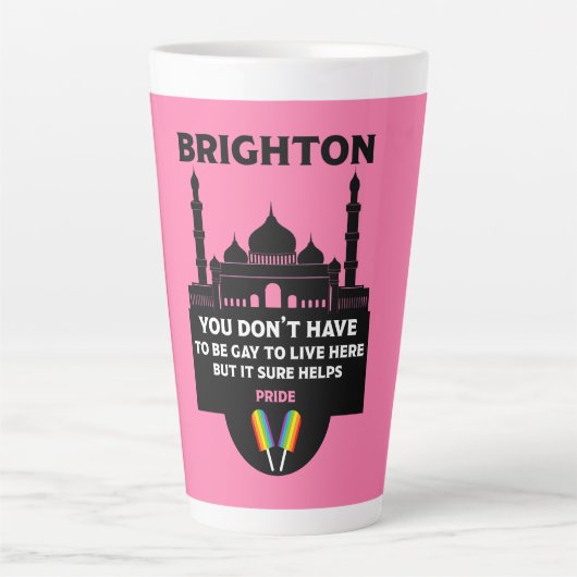 Brighton Gay Pride Latte Mok (Voorkant)