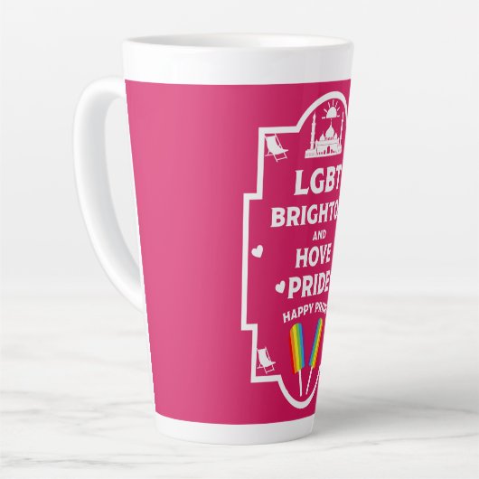 Brighton Gay Pride Latte Mok (Linkerhoek)