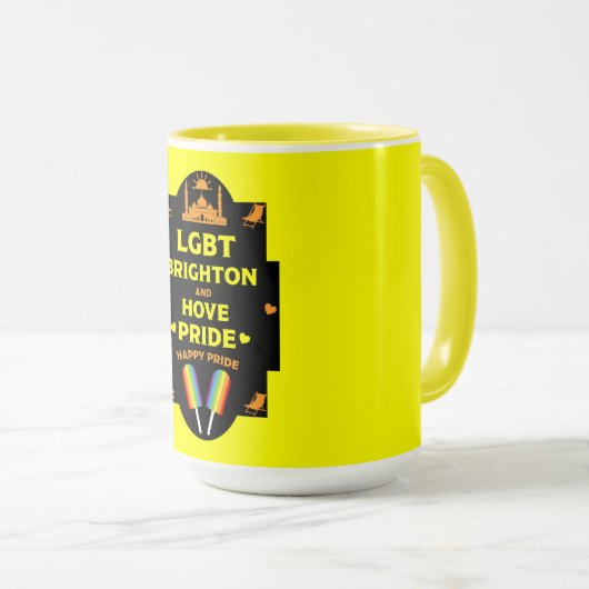 Brighton Gay Pride Mok (Voorkant rechts)
