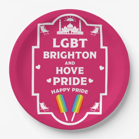 Brighton Gay Pride Papieren Bordje (Voorkant)