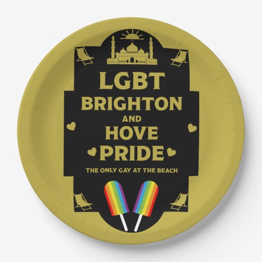 Brighton Gay Pride Papieren Bordje (Voorkant)