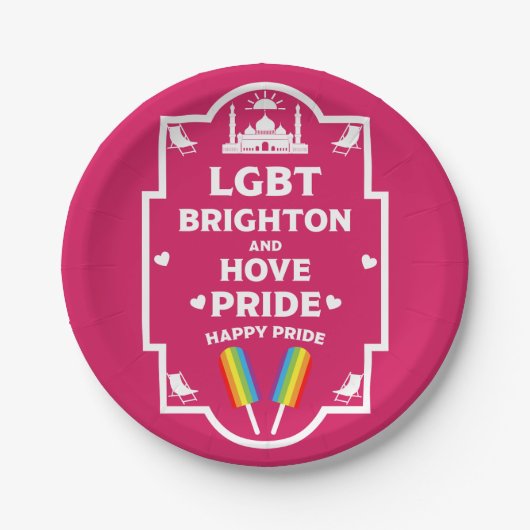 Brighton Gay Pride Papieren Bordje (Voorkant)