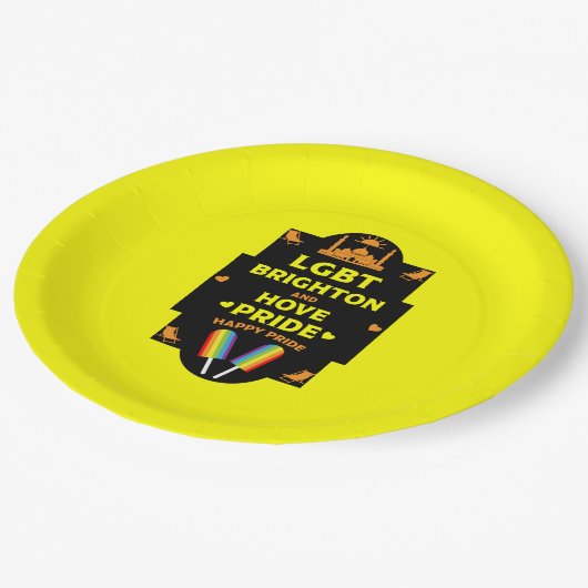 Brighton Gay Pride Papieren Bordje (Gekanteld)