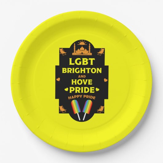 Brighton Gay Pride Papieren Bordje (Voorkant)
