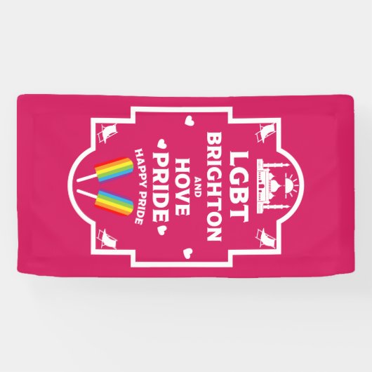 Brighton Gay Pride Spandoek (Horizontaal)