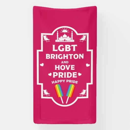 Brighton Gay Pride Spandoek (Verticaal)