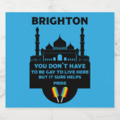 Brighton Gay Pride Sparkling Wijnetiket (Enkel label)