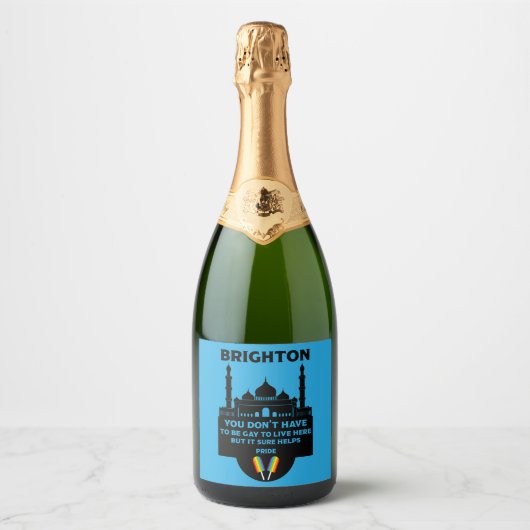 Brighton Gay Pride Sparkling Wijnetiket (Voorkant)
