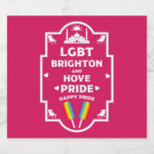 Brighton Gay Pride Sparkling Wijnetiket (Enkel label)