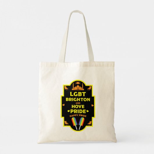 Brighton Gay Pride Tote Bag (Achterkant)