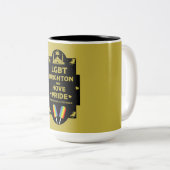 Brighton Gay Pride Tweekleurige Koffiemok (Voorkant rechts)