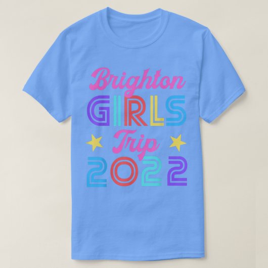 Brighton Girls Trip 2022 Matching Hen Night Weeken T-shirt (Design voorkant)