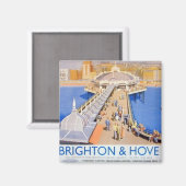 Brighton & Hove Railway Poster  Wandelend Eend Magneet (Voorkant / Achterkant)