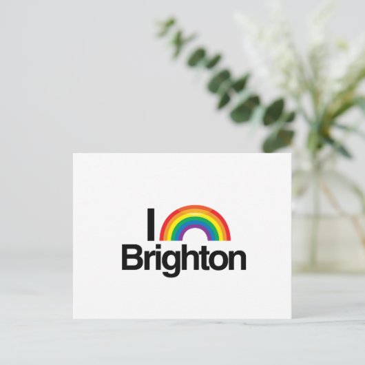 BRIGHTON - I LOVE PRIDE - PNG.NL BRIEFKAART (Staand voorkant)