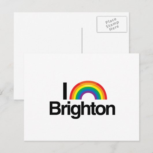 BRIGHTON - I LOVE PRIDE - PNG.NL BRIEFKAART (Voorkant / Achterkant)