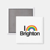 BRIGHTON - I LOVE PRIDE - PNG.NL MAGNEET (Voorkant / Achterkant)