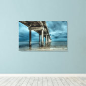 Brighton Jetty Premium Wrapped Canvas (Insitu (Houten vloer))