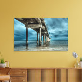Brighton Jetty Premium Wrapped Canvas Afdruk (Insitu (Woonkamer))