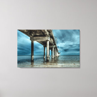 Brighton Jetty Premium Wrapped Canvas Afdruk