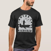 Brighton Lake Fishing Michigan T-shirt (Voorkant)
