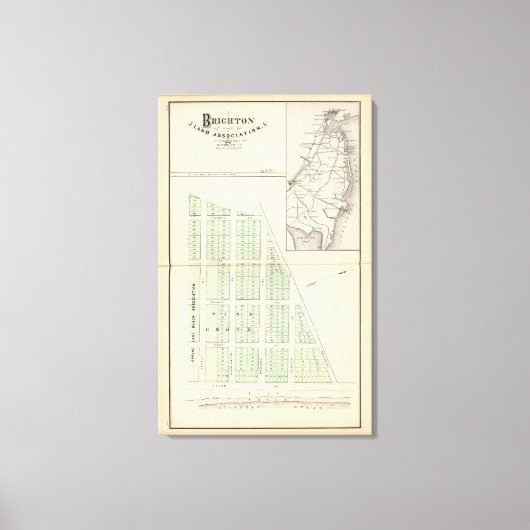 Brighton Land Association, aangrenzende Leermeer Canvas Afdruk (Voorkant)