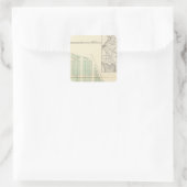 Brighton Land Association, aangrenzende Leermeer Vierkante Sticker (Tas)