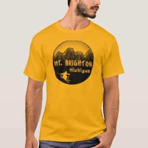 Brighton Michigan skier T-shirt