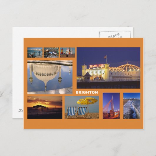 Brighton multi-afbeelding briefkaart (Voorkant / Achterkant)