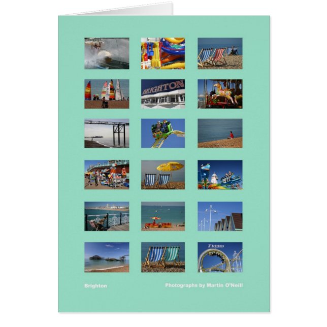Brighton multi-afbeelding kaart (Voorkant)