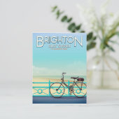 Brighton, Oost Sussex vintage poster. Briefkaart (Staand voorkant)