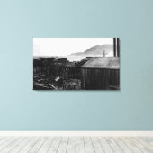 Brighton, Oregon Lumber Mills on Coast Photograp Canvas Afdruk (Insitu (Houten vloer))