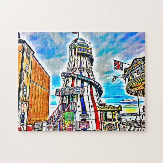 Brighton Palace Pier Fairground Rides Legpuzzel (Horizontaal)