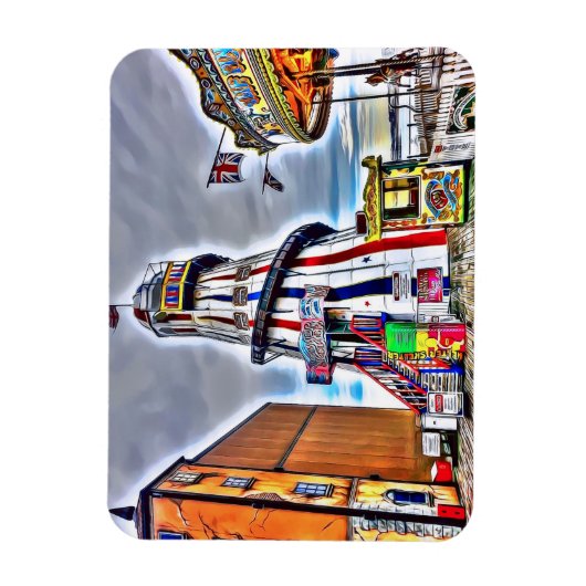 Brighton Palace Pier Fairground Rides Magneet (Verticaal)