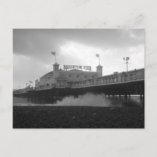 Brighton Palace Pier tijdens een storm Briefkaart (Voorkant)