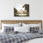 Brighton Pavilion: Voorgesteld uitzicht van de tui Canvas Afdruk (Insitu (Slaapkamer))