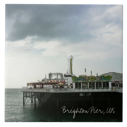 Brighton Pier, Brighton UK Ceramic Tegel Tegeltje (Voorkant)