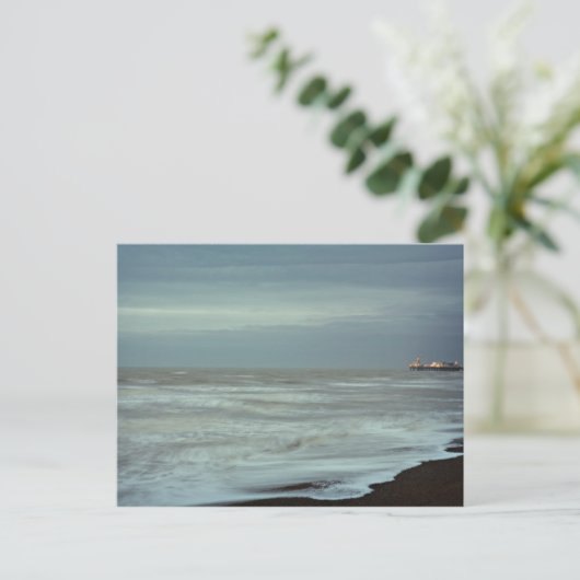 brighton pier en zee briefkaart (Staand voorkant)