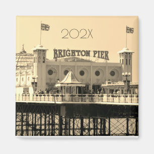 Brighton Pier ENGELAND Jaar Nieuwheid Magnet