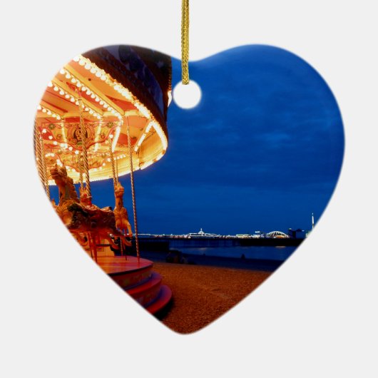 Brighton Pier - Fun! Keramisch Ornament (Achterkant)