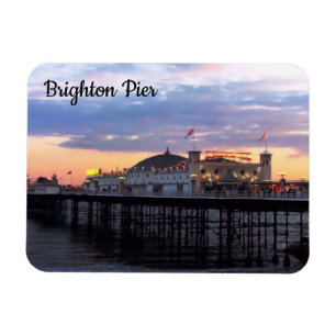 Brighton Pier in Evening Foto Magneet