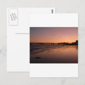 brighton pier in zonsondergang briefkaart (Voorkant / Achterkant)