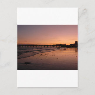 brighton pier in zonsondergang briefkaart