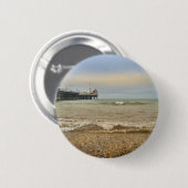 Brighton pier ronde button 5,7 cm (Voorkant /achterkant)