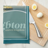 Brighton Pier Seagull Postcard Theedoek (Quarter Fold)