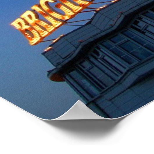 Brighton Pier Sign Poster (Hoek)