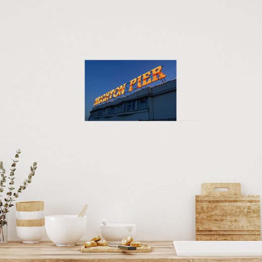 Brighton Pier Sign Poster (Keuken)