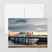 Brighton Pier Sunset Briefkaart (Voorkant / Achterkant)