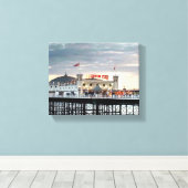 Brighton Pier Sunset Foto Canvas Afdruk (Insitu (Houten vloer))