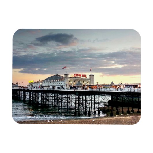Brighton Pier Sunset Magneet (Horizontaal)