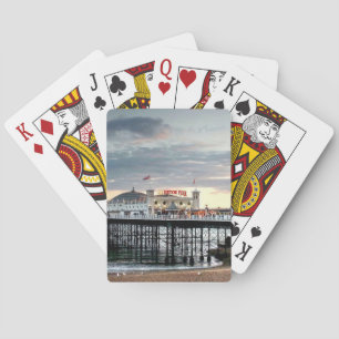 Brighton Pier Sunset Pokerkaarten